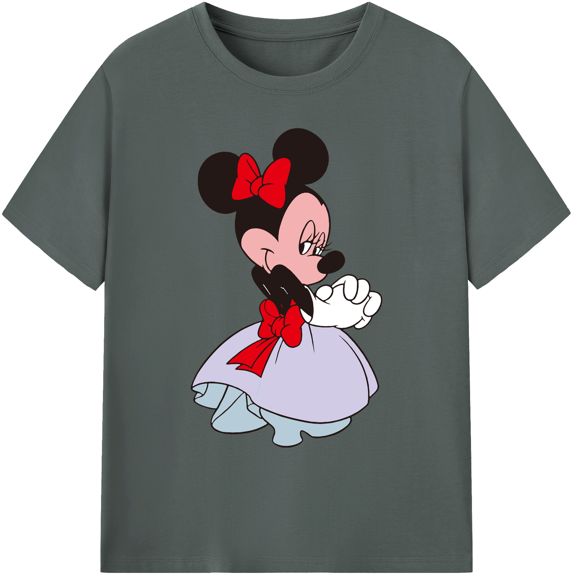 ミッキーマウス Mickey Mouse 綿100％ メンズ半袖Tシャツ｜肌触りやわらか＆通気性